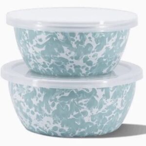 Golden Rabbit 2 Pack Bowls w/ Lids